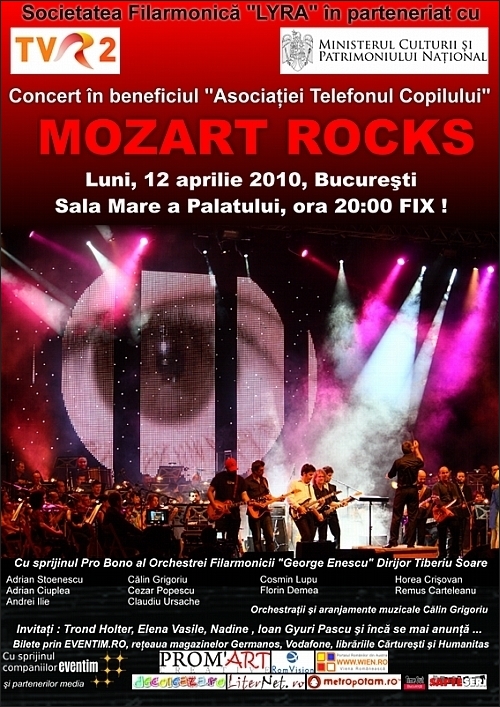 Concert Mozart ROCKS 2010 in Sala Palatului