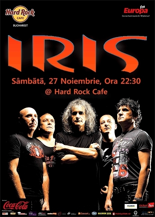 Concert Iris in Hard Rock Cafe in 27 noiembrie 2010