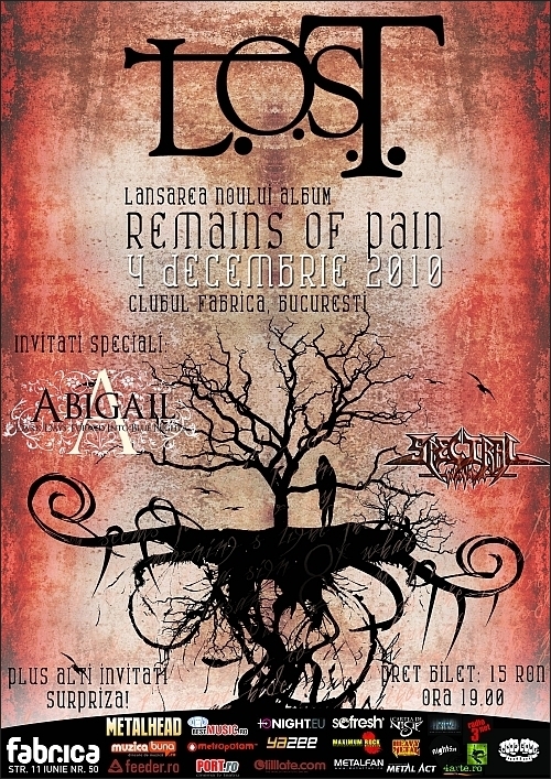 Lansare L.O.S.T. - Remains of Pain in club Fabrica din Bucuresti