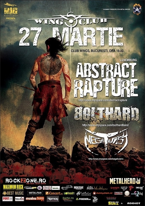 Concert Abstract Rapture, Bolthard si Negativist in Club Wings