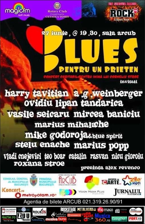 Concert caritabil Blues pentru un prieten