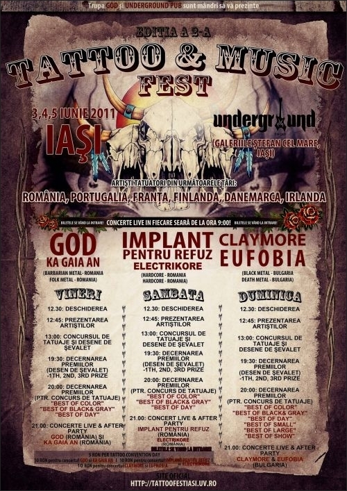 Festivalul Tattoo & Music Fest editia a 2-a la Iasi Festivalul Tattoo & Music Fest editia a 2-a la Iasi