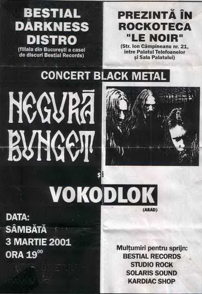 NEGURA BUNGET, Graven, Vokodlok (Metal Under Moonlight IV, 03.03.2001)