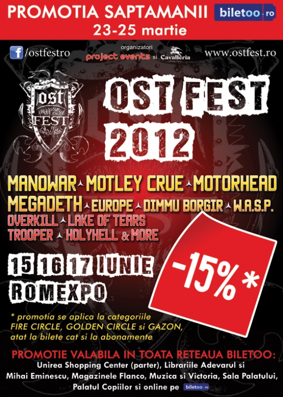 Bilete mai ieftine cu 15% pentru OST Fest