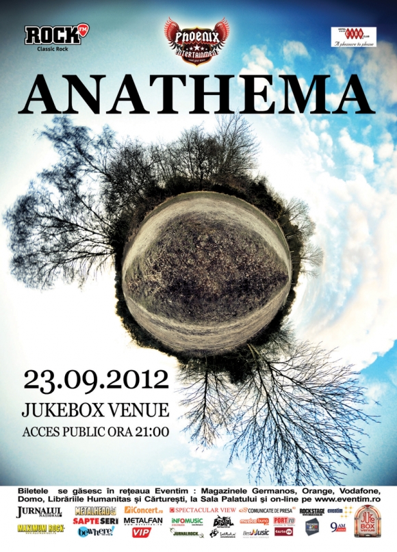 Concert nr. 9 Anathema in Romania