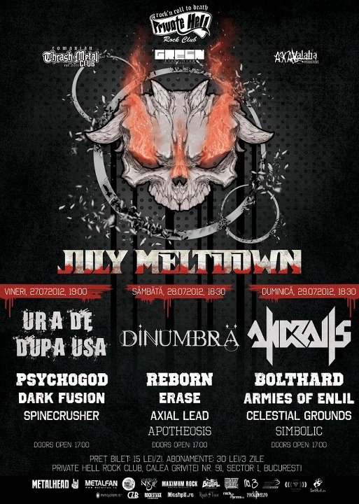 Trei zile de metal la July Meltdown in Private Hell Club