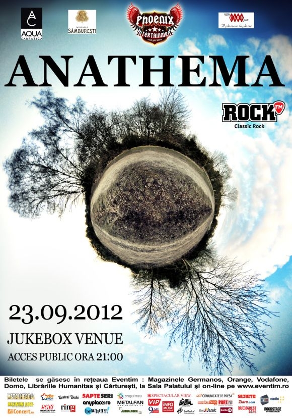 Doar doua saptamani pana la concertul trupei britanice ANATHEMA la Bucuresti