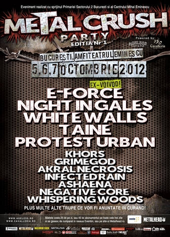 Night In Gales, Protest Urban, Whispering Woods si Grimegod - noi trupe confirmate la Metal Crush Party