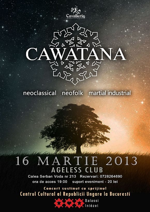 Concert Cawatana la Interplanetary Night I in Ageless Club din Bucuresti