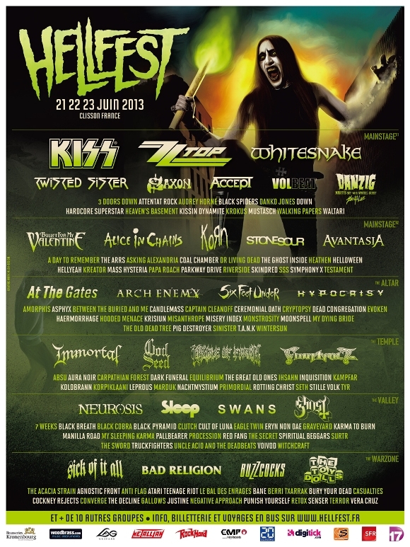 Hellfest Open Air 2013 aproape si-a definitivat lineup-ul