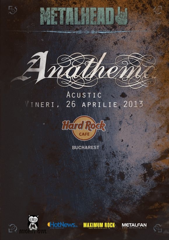 Concert acustic Anathema in Hard Rock Cafe din Bucuresti