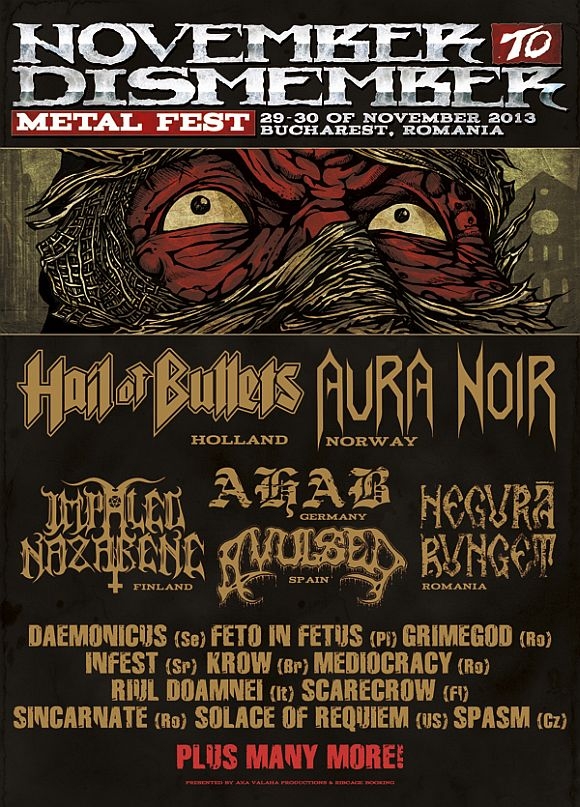 Avulsed si Negura Bunget confirmate la November to Dismember Metal Fest