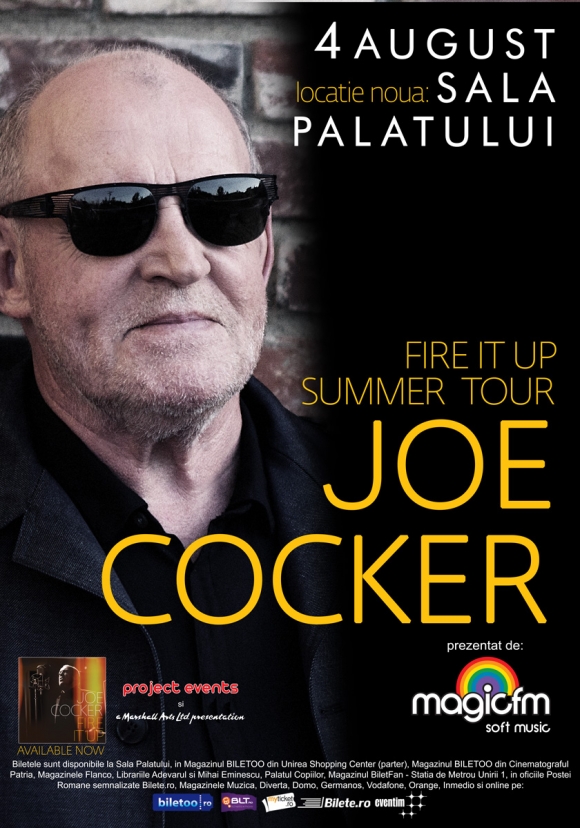 Concert JOE COCKER: o categorie de bilete epuizata!