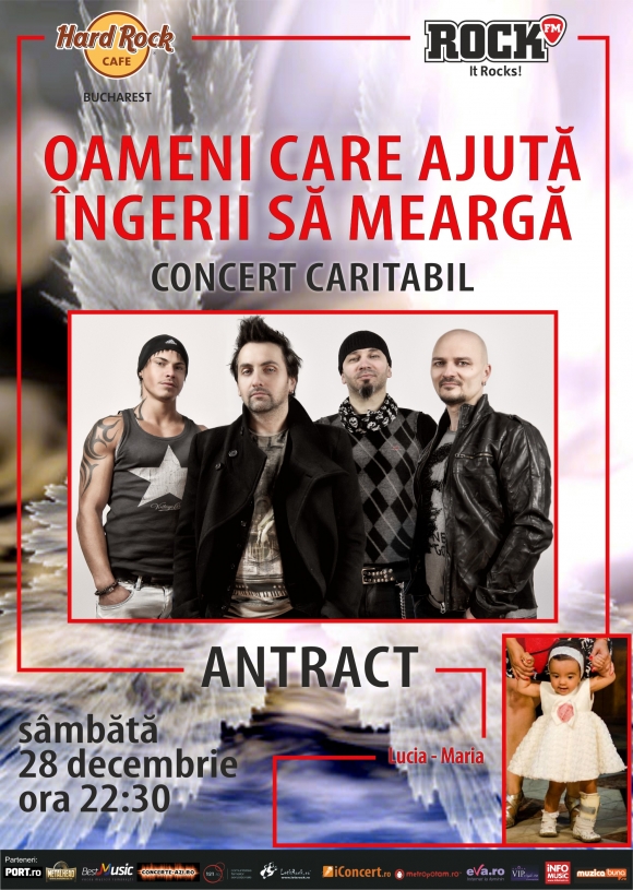 Concert de caritate cu Antract la Hard Rock Cafe din Bucuresti