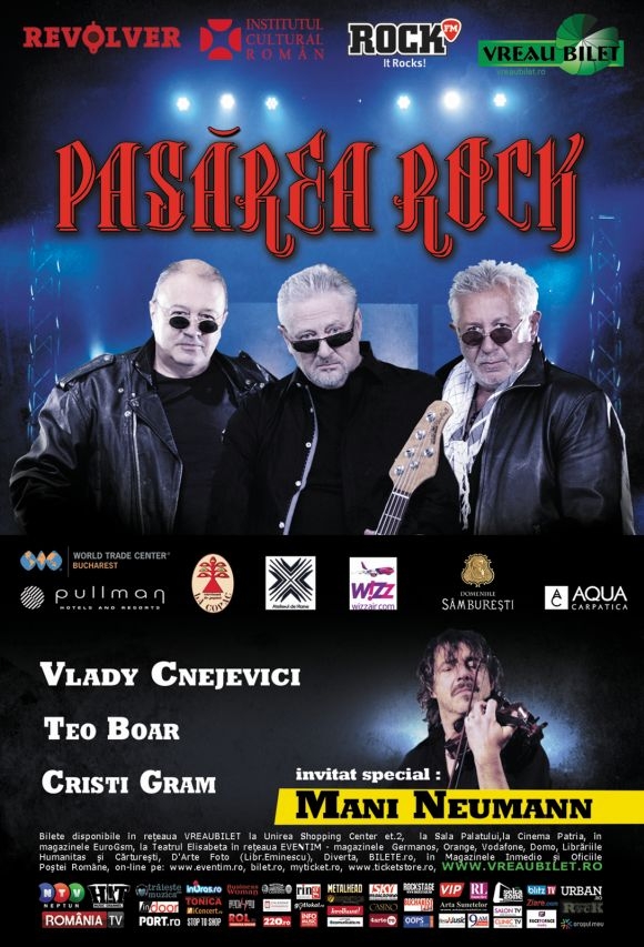 Concert Pasarea Rock la Filarmonica „Banatul” din Timisoara