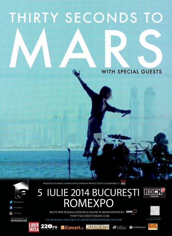 Concert Thirty Seconds To Mars la Romexpo