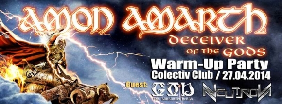 Programul Warm-up Party Amon Amarth din Club Colectiv