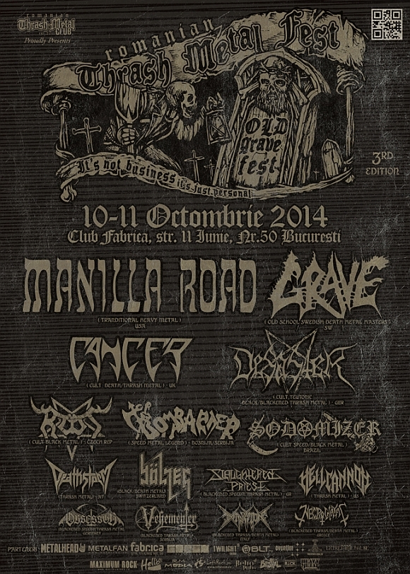 Manilla Road confirmati la Romanian Thrash Metal Fest editia a 3a - Old Grave Fest