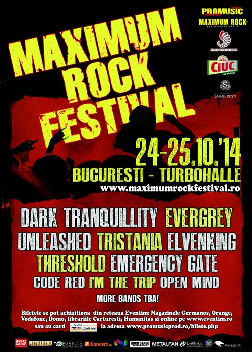 Dark Tranquillity, al doilea headliner confirmat la Maximum Rock Festival 2014