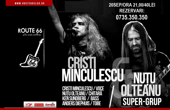 Concert Cristi Minculescu & Nutu Olteanu Supergrup in Club Route 66