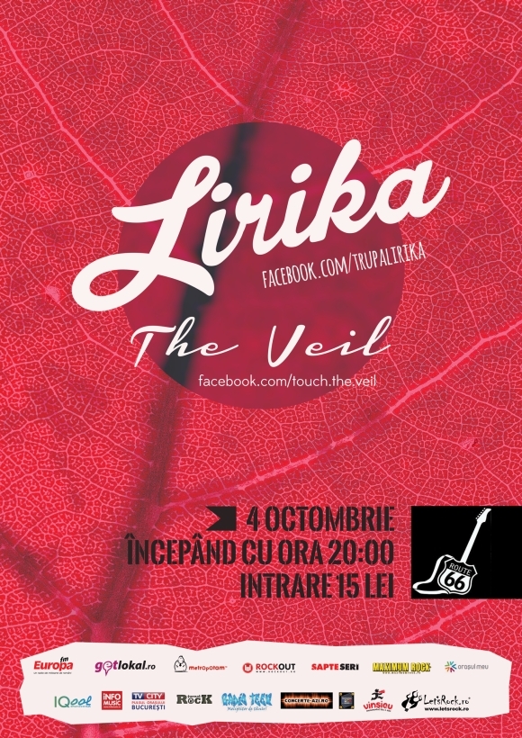 Concert Lirika & The Veil in Route 66 din Bucuresti