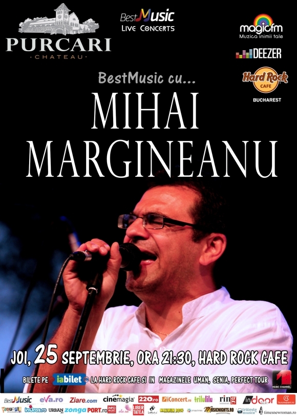 Concert Mihai Margineanu la Hard Rock Cafe din Bucuresti