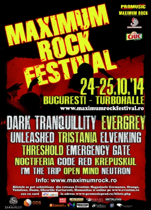 Ultimele informatii despre Maximum Rock Festival 2014