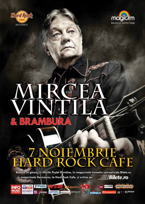 Concert Mircea Vintila si Brambura in Hard Rock Cafe, 7 noiembrie 2014
