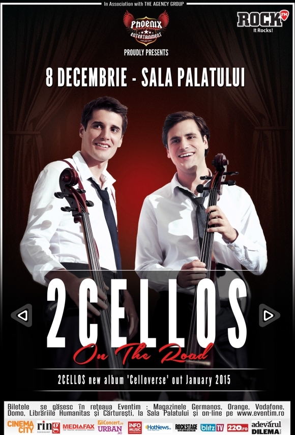 Fenomenul muzical 2Cellos pentru prima data Live in Romania