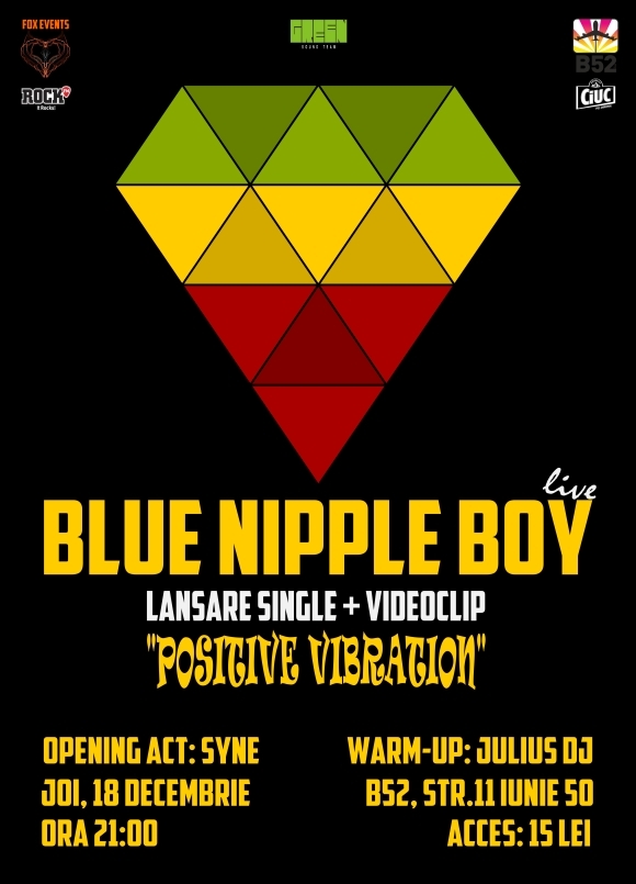 Blue Nipple Boy lanseaza single si videoclip – “Positive Vibration”