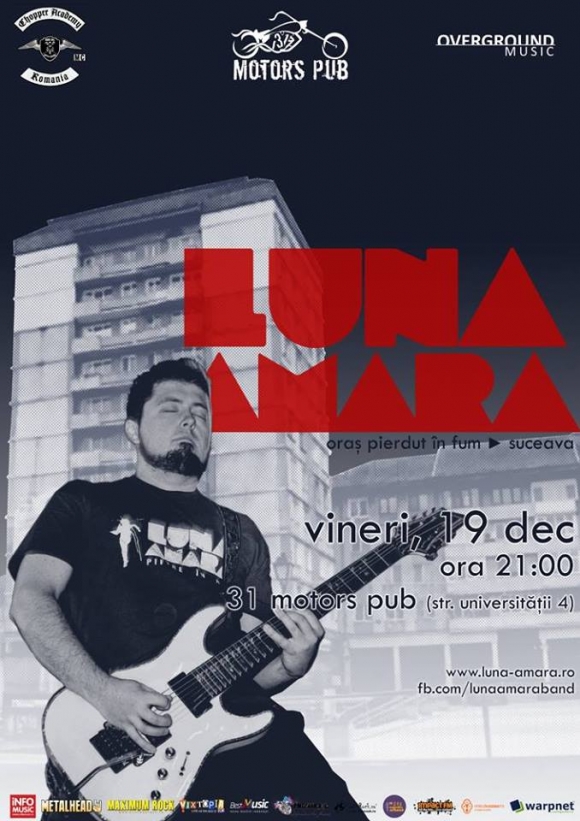 Concert Luna Amara la Suceava in The 31 Motors Pub