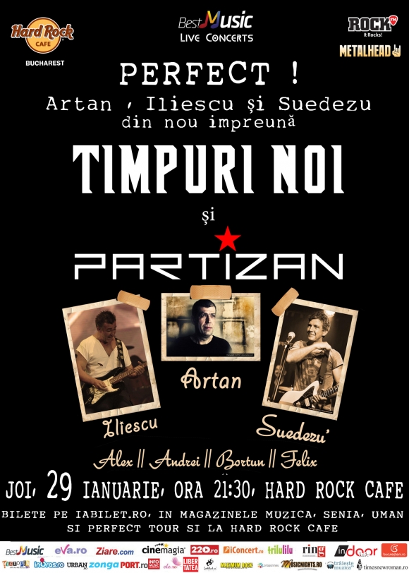 Concert Timpuri Noi si Partizan la Hard Rock Cafe