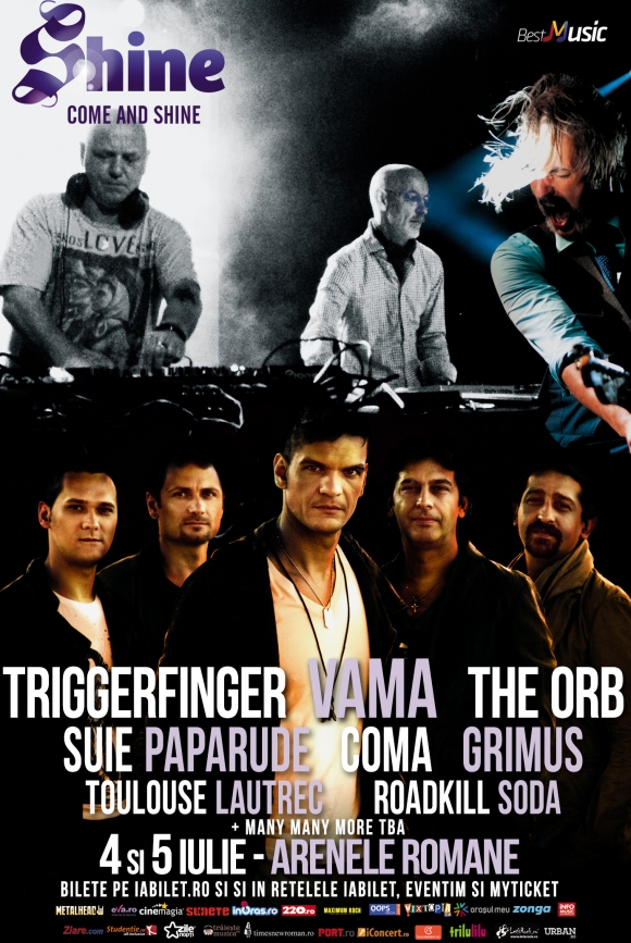 Trupele The Orb si Vama sunt confirmate la Festivalul Shine 2015