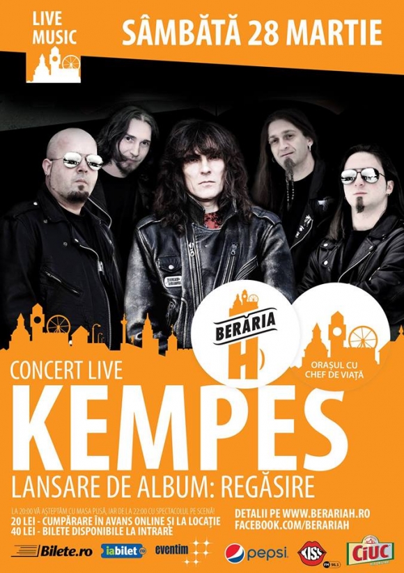 Kempes lanseaza albumul Regasire la Beraria H