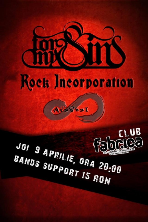 Concert For My Sins, Rock Incorporation si Arashai in Club Fabrica