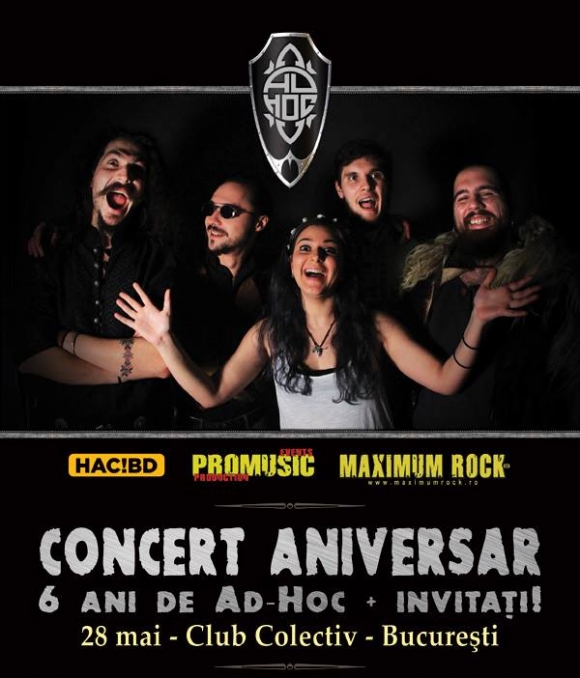 Ad Hoc anunta trupele invitate la concertul aniversar din Club Colectiv