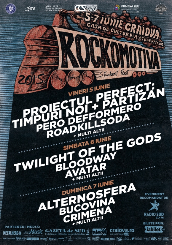 Proiectul Perfect: Timpuri Noi si Partizan impreuna la Rockomotiva 2015 in Craiova
