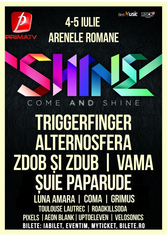 Editia a doua a festivalului Shine, la Arenele Romane din Bucuresti