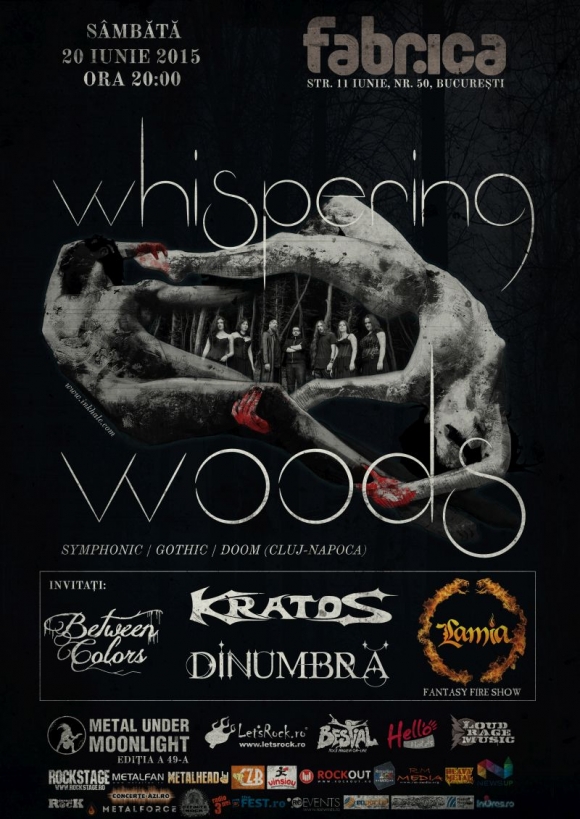 WHISPERING WOODS, Kratos, DinUmbra, Between Colors (Metal Under Moonlight XLIX, 20.06.2015)