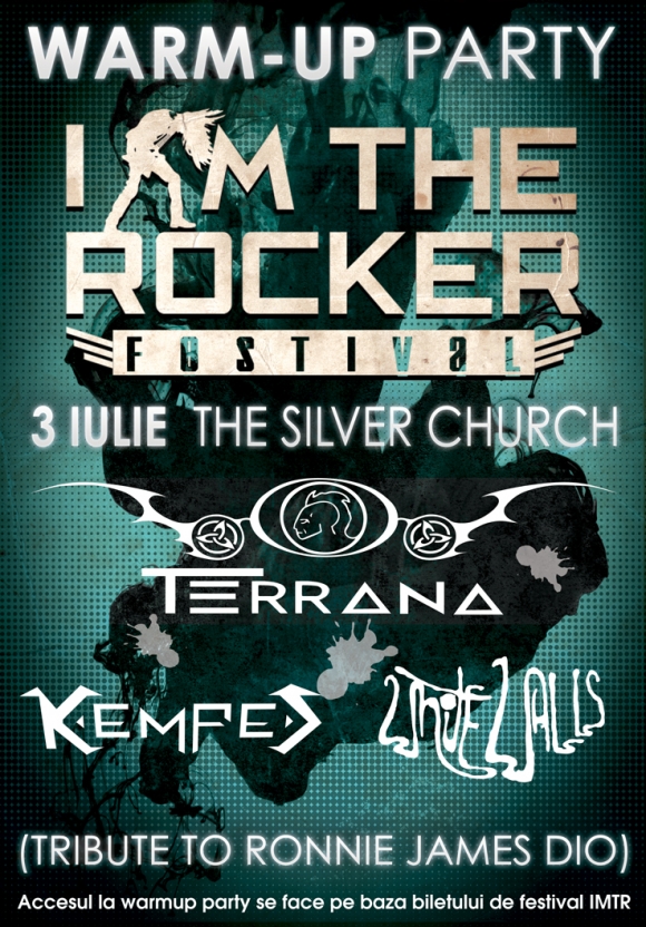 Warm up party I AM THE ROCKER cu Mike Terrana, Kempes si White Walls in The Silver Church