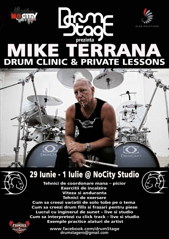 Drum Clinic & Private Lessons cu Mike Terrana