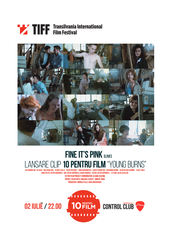 Fine It`s Pink live - lansare clip 10 pentru Film 'Young Burns' in Club Control