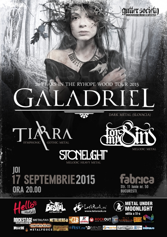 GALADRIEL, Tiarra, StoneLight, For My Sins (Metal Under Moonlight LI, 17.09.2015)