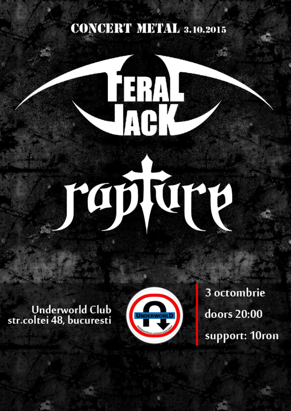 Concert Feral Jack si Rapture in club Underworld