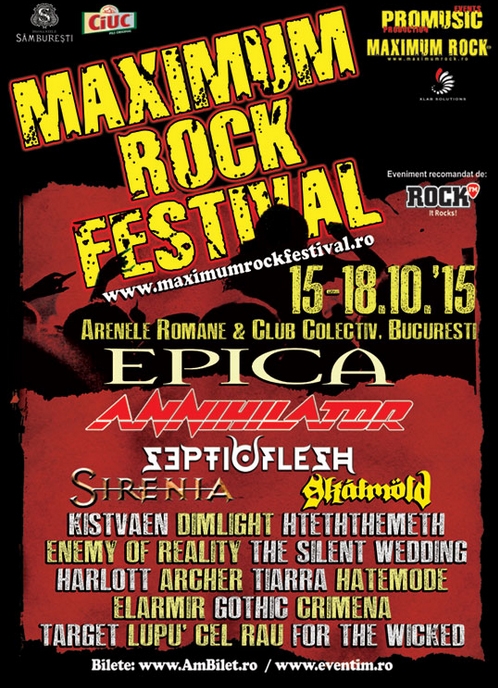 Hteththemeth si Lupu'cel Rau in concert la Maximum Rock Festival 2015