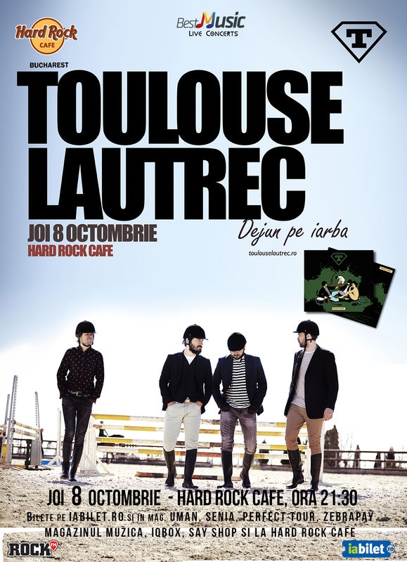 Toulouse Lautrec lanseaza al treilea album la Hard Rock Cafe