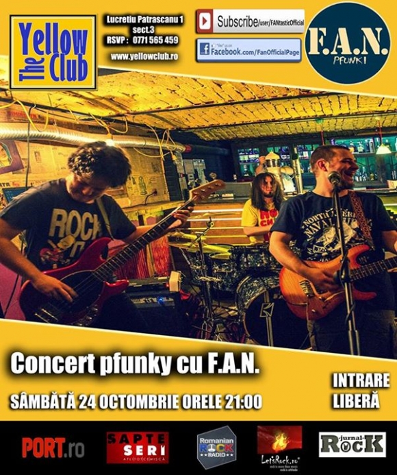 Concert F.A.N. in Yellow Club din Bucuresti