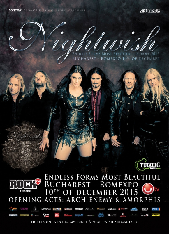 Concert Nightwish, Arch Enemy si Amorphis la Bucuresti