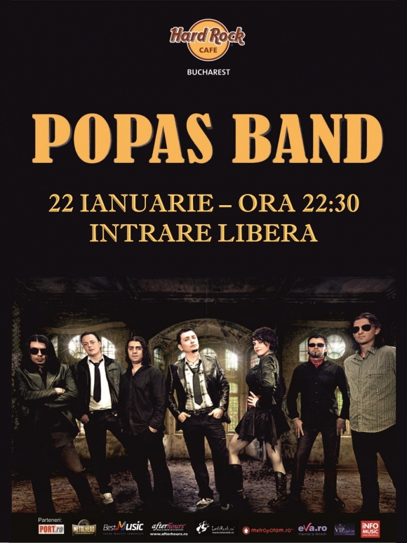 Popas Band in concert la Hard Rock Cafe