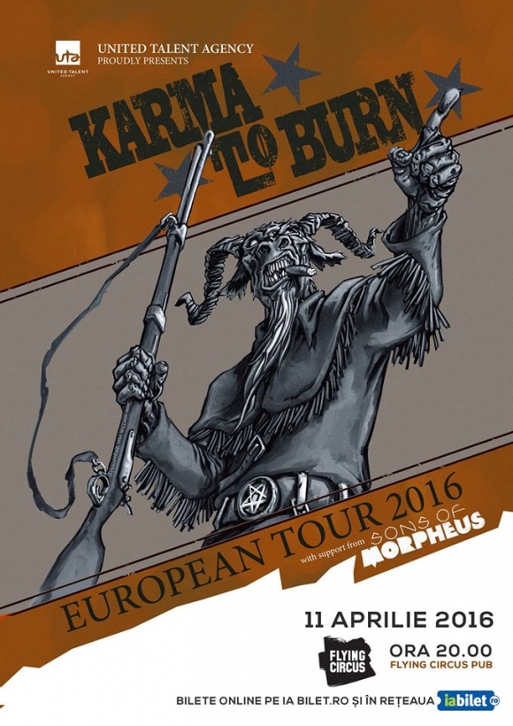 Karma to Burn in concert la Cluj Napoca in Flying Circus Pub